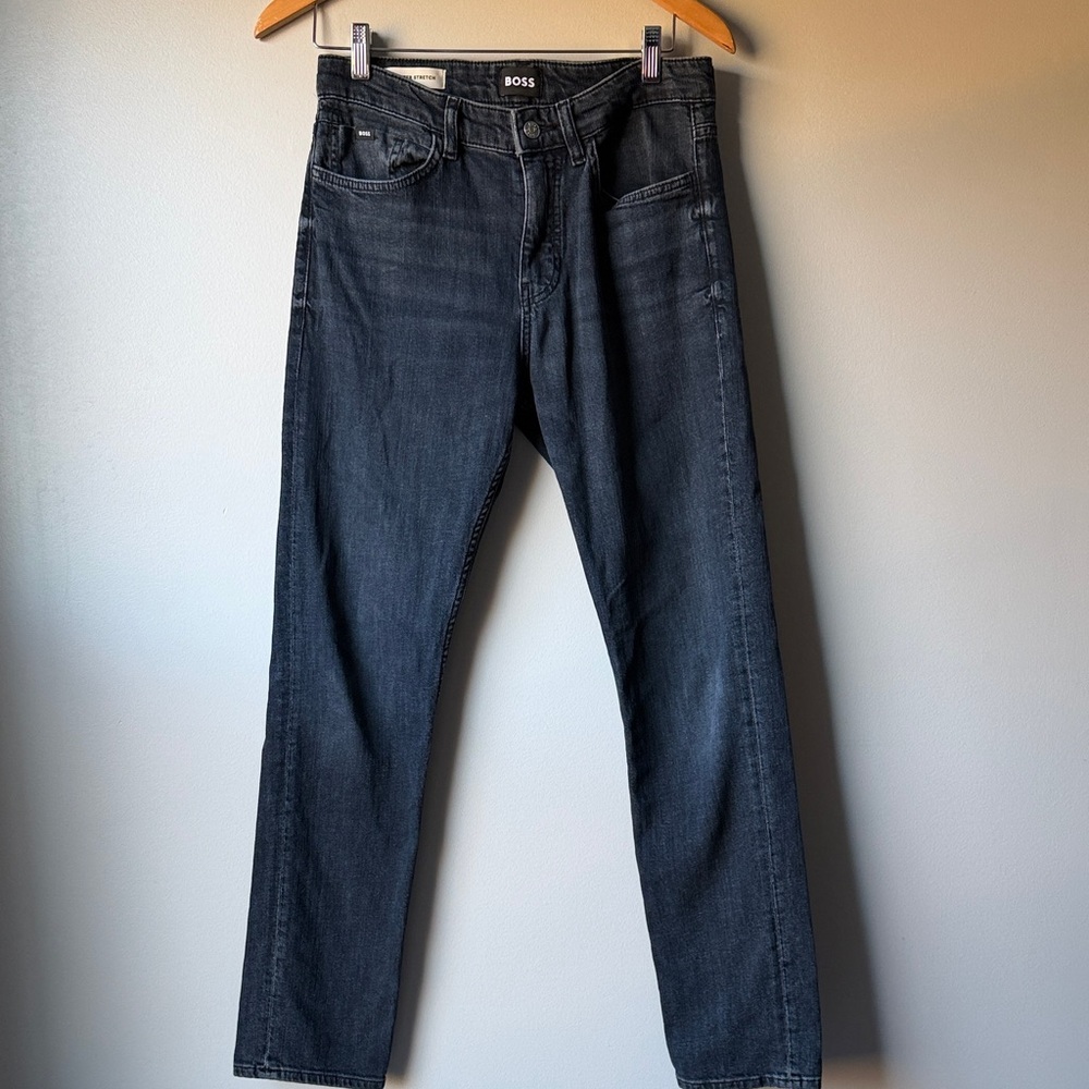 BOSS Men's Delaware slim fit Classic Indigo Jeans 30/32